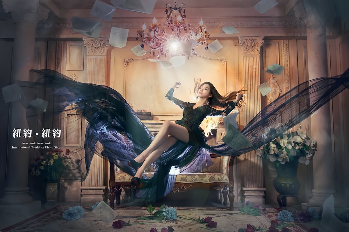 漂浮婚紗照作品 03